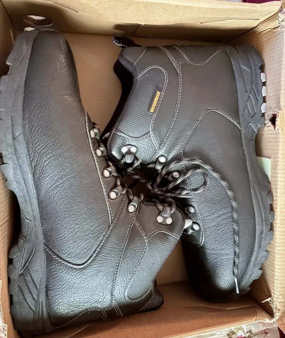 Original Weatherproof Vintage Jason Black Waterproof Hiking Boots Men's Size 13M